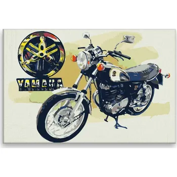 Dětské zboží Malování podle čísel - Yamaha - 60x40 cm, bez dřevěného rámu - CZ výroba
