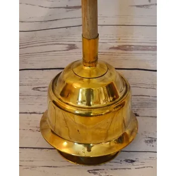 Koš na prádlo Starožitný mosazný zvon na prádlo