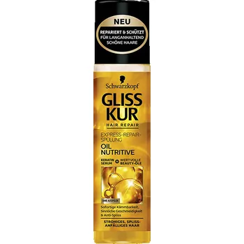 Vlasová regenerace Schwarzkopf Gliss Oil Nutritive Express Repair sprej 200 ml