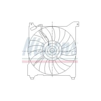 Motor automobilu Ventilátor chladiče NISSENS 85411