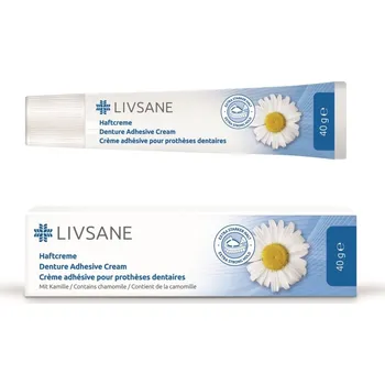 Lepidlo na zuby Livsane Fixační krém na zubní protézy 40 g