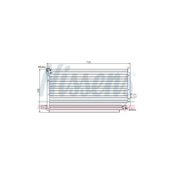 Chladič motoru Chladič klimatizace NISSENS 94295
