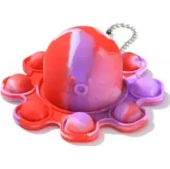 POP IT Oboustranná chobotnice PUSH BUBBLE POP IT - přívěšek