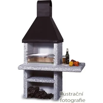 Zahradní krb NORMAN KOMBI - střecha z měď plechu