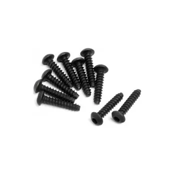 RC vybavení Samořezný imbusový šroub M3x14 mm s půlkulatou hlavou (10 ks)