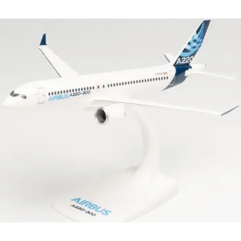 Plastikový model Herpa - Airbus A220-300, společnost Airbus Industries House Colors, Francie, 1/200
