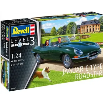 Plastikový model Revell ModelKit auto 07687 - Jaguar E-Type Roadster (1:24)