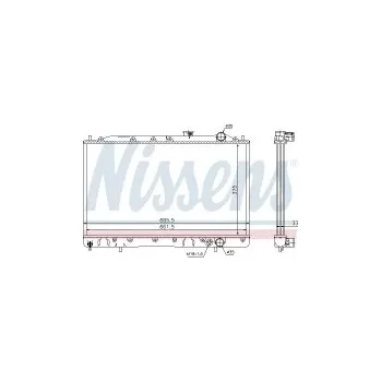 Motor automobilu Chladič motoru NISSENS 62837