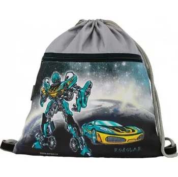 Školní sáček Sáček na cvičky Robocar (velký s kapsou na zip) Emipo