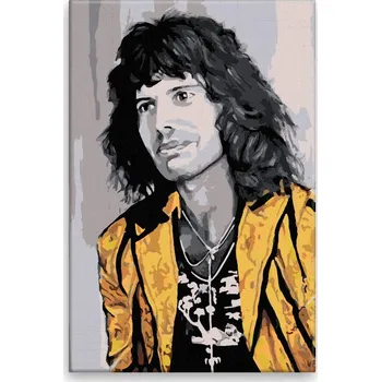 Dětské zboží Malování podle čísel - Freddie Mercury 04 - 40x60 cm, bez dřevěného rámu - CZ výroba