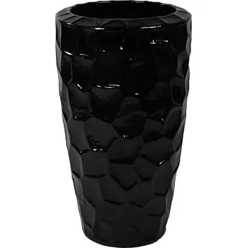 Květináč Black Partner Relief 43x75cm + doprava zdarma