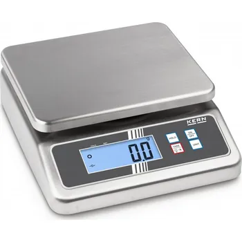 Obchodní váha Nerezová stolní váha Kern FOB 30K-3NL, dvourozsahová do 30 kg s možností akreditované kalibrace