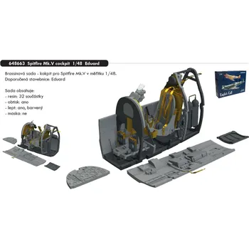 Plastikový model Eduard 1/48 Spitfire Mk.V cockpit (EDUARD)