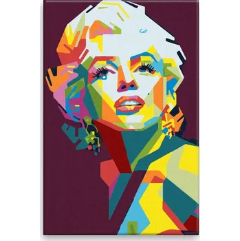Dětské zboží Malování podle čísel - Marilyn Monroe 04 - 40x60 cm, bez dřevěného rámu - CZ výroba