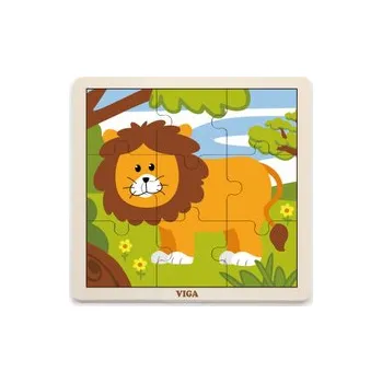 Dřevěné puzzle - Lev