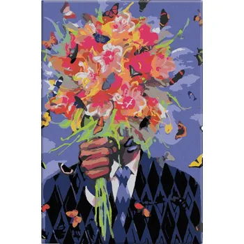 Dětské zboží Malování podle čísel - Schůzka naslepo - 40x60 cm, bez dřevěného rámu - CZ výroba