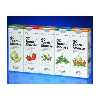 zubní pasta Tooth Mousse 1 ks -jahoda, meloun, máta, vanilka, tutti frutti