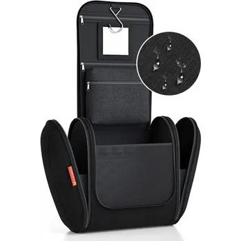 Držák na kartáček Toaletní taška cestovní černá s obsahem 7l