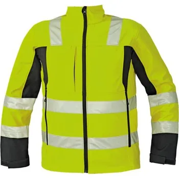 pracovní bunda CERVA BUNDA MALTON SOFTSHELL HV ŽLUTÁ XXL