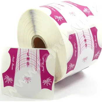 Umělé nehty Šablony na nehtovou modeláž 100 kusů - růžové