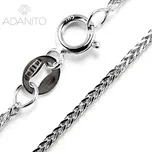 Zlatý řetízek z bílého zlata