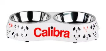 Miska pro psa Calibra Dvojmiska s nerezovou vložkou S