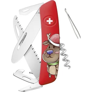 kapesní nůž Swiza švýcarský kapesní nůž J06 Junior Christmas Reindeer KNI.1061.X003