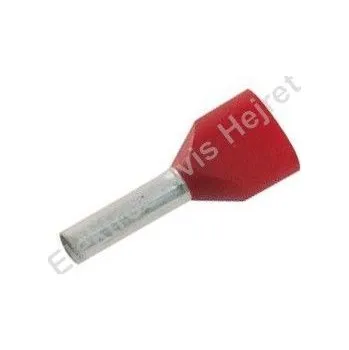 Elektrický konektor Dutinka pro dva kabely 1mm2,červená