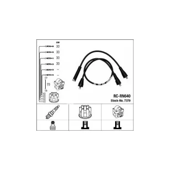 Zapalovací kabel Sada kabelů pro zapalování NGK RC-RN640 - RENAULT