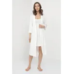 Dámská bambusová košilka ERICA s županem - Krémová, M, Luisa Moretti