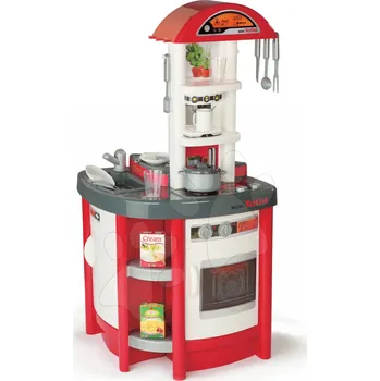 Dětská kuchyňka Kuchyňka Studio Tefal Smoby elektronická se zvuky a 19 doplňky červená