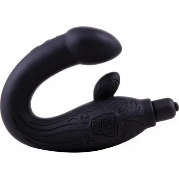 Vibrátor na prostatu Chisa Novelties Black Mont P-Spot, silikonový stimulátor prostaty