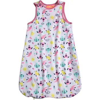 Zavinovačka Kojenecký spací pytel KNOT SO BAD ZVÍŘÁTKA růžový Velikost: 86-98