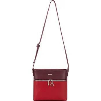 Kabelka David Jones crossbody červeno vínová 6600-1A Dark bordeaux