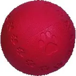 Flamingo hračka pro psa míč průměr 12 cm, pískací, guma červená