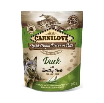 Carnilove Dog Pouch Paté Duck with Timothy Grass 300g