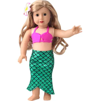 Kostýmy princezny pro American girl a Baby Born 43-45 cm Varianty: Mořská Panna s ploutví