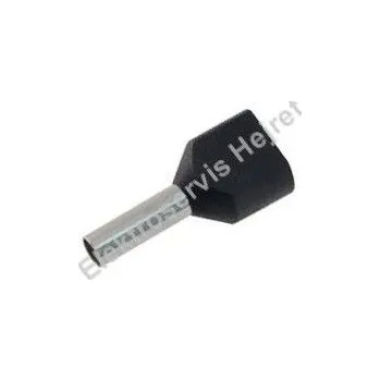 Elektrický konektor Dutinka pro dva kabely 1,5mm2 černá