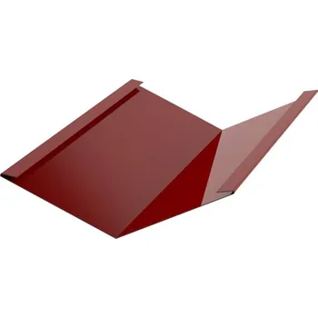 Plech Úžlabí RŠ 333, 2 bm, Prefalz hladký, Tmavě červená P.10 RAL 3009