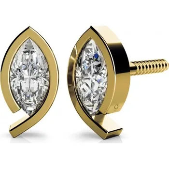 Náušnice Couple, Náušnice pecky Ellen – žluté zlato se zirkonem, 6830135-0-0-1