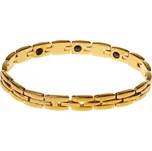 MODOM Ocelový náramek s magnety zlatý…