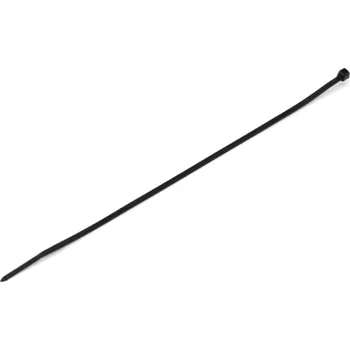 Stahovací páska Černá plastová stahovací páska - délka 20 cm, šířka 0,25 cm - 100 ks