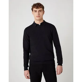 Pánská móda Wrangler®Pánské pletené černé polo