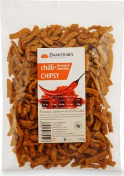 Chips Damodara Chipsy chilli a konopné semínko 100g