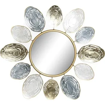 Zrcadlo Zrcadlo "LISTY OVÁL" kov/61x2x61cm