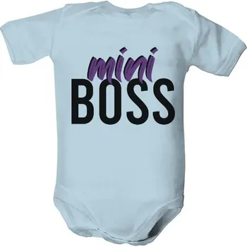 Kojenecký body Dětské body s potiskem Mini boss dětské