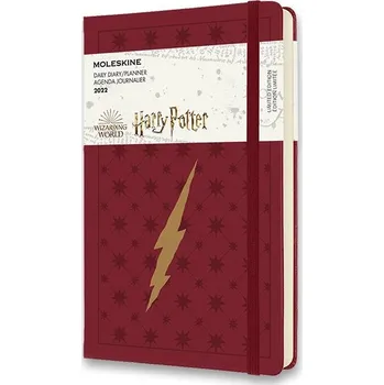 Diář Moleskine Harry Potter L denní 2022 vínový