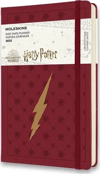 Diář Moleskine Harry Potter L denní 2022 vínový