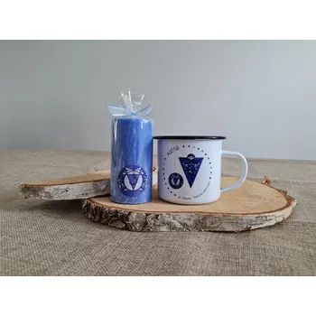 Dárková krabička Supeko čakrový plecháček Adžňá 300 ml dárkový balíček