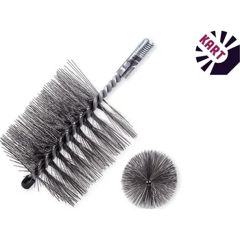 Komínová štětka kartáč rourový 140mm - Kartáč rourový (komínový) se závitem M12